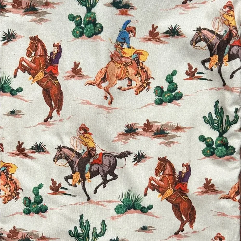Baby’s Western Adventure Jumpsuit PJs, Size 3-6 Months